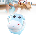 Olita pentru Copii, Flippy, +1an, Portabila, Design Vacuta cu Capac, Model Prietenos, Non-Toxic, cu Manere,