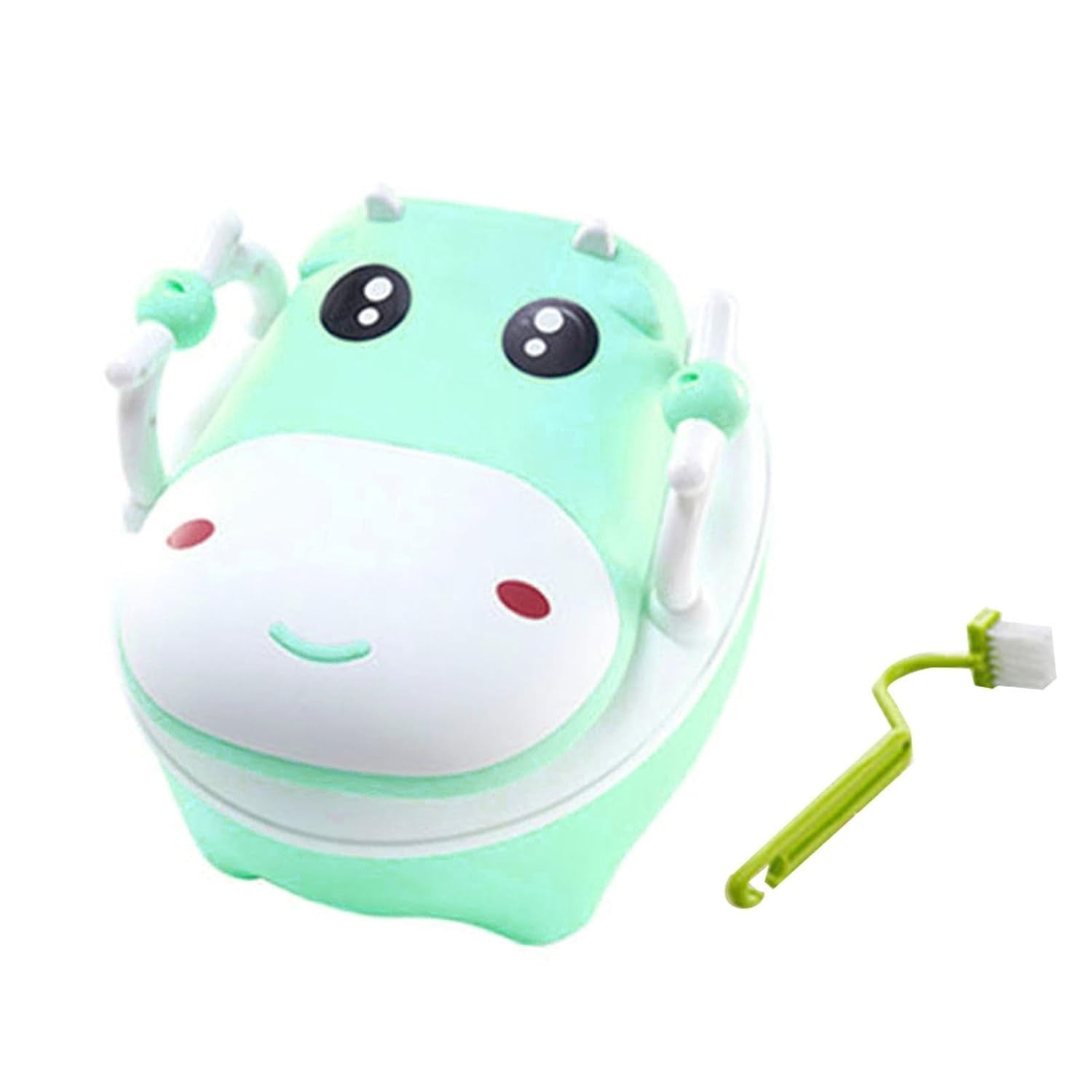 Olita pentru Copii, Flippy, +1an, Portabila, Design Vacuta cu Capac, Model Prietenos, Non-Toxic, cu Manere,