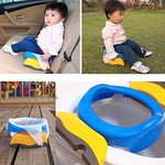 Olita Portabila 2 in 1, Flippy, Olita + Capac de Toaleta, din Plastic, Diametru 21 cm, Albastru