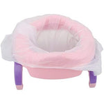 Olita Portabila 2 in 1, Flippy, Olita + Capac de Toaleta, din Plastic, Diametru 21 cm, Roz