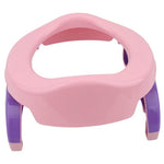 Olita Portabila 2 in 1, Flippy, Olita + Capac de Toaleta, din Plastic, Diametru 21 cm, Roz
