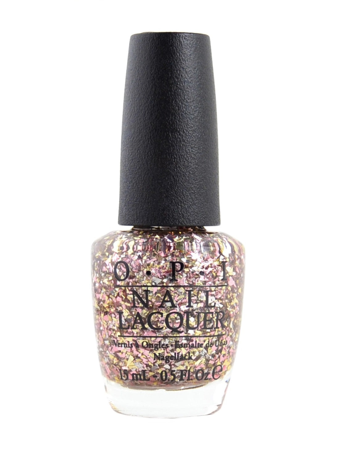 Opi, Nail Lacquer, Lac de unghii, NL M80, Câștigând impuls (Roz/Auriu Sclipitor), 15 ml - Olmarkt