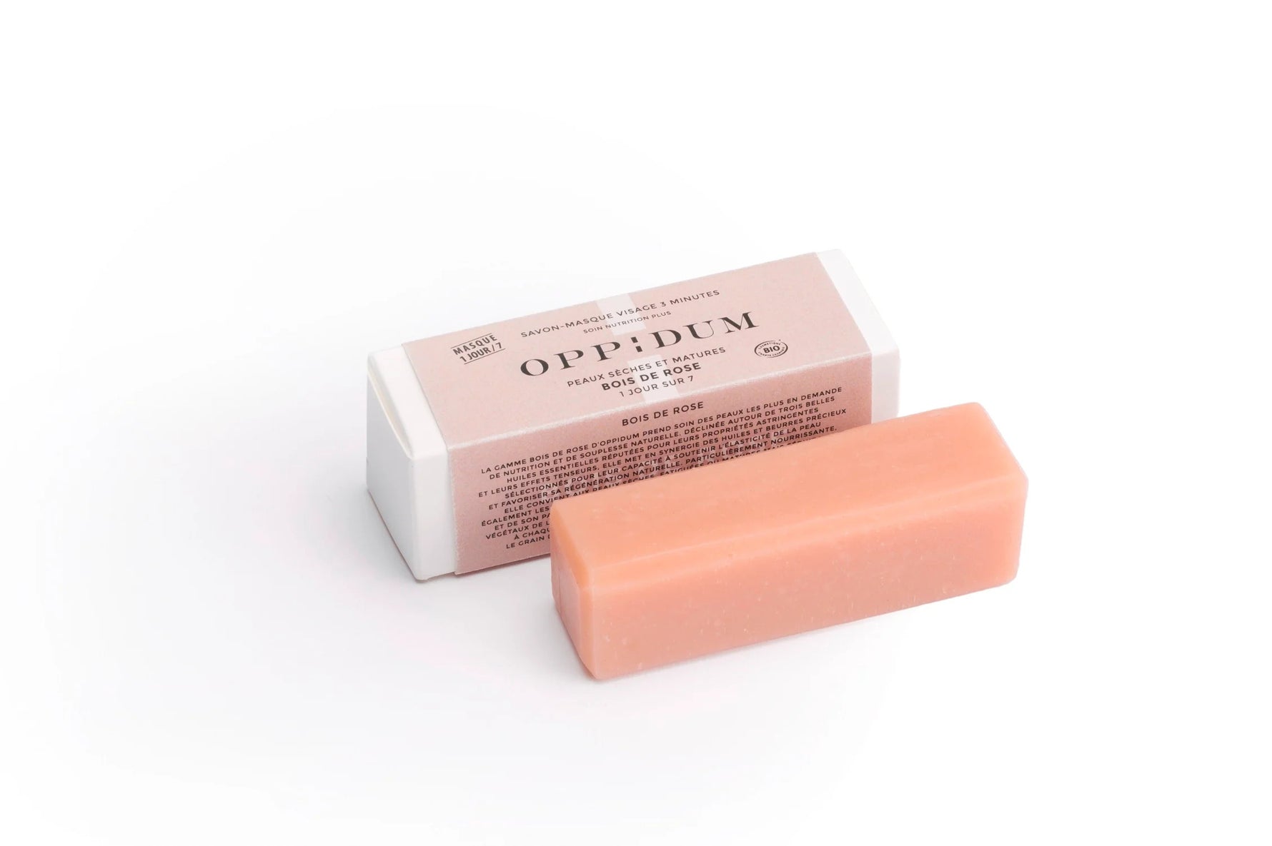Oppidum, Bois de Rose, Curățare, Mască de săpun, Săptămânal, Pentru față, 45 g