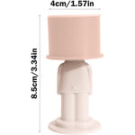 Opritor de Usa, Flippy, din Silicon, Model Magicial, cu Prindere de Perete, Anti-Coliziune, 4x 8.5 cm, Roz