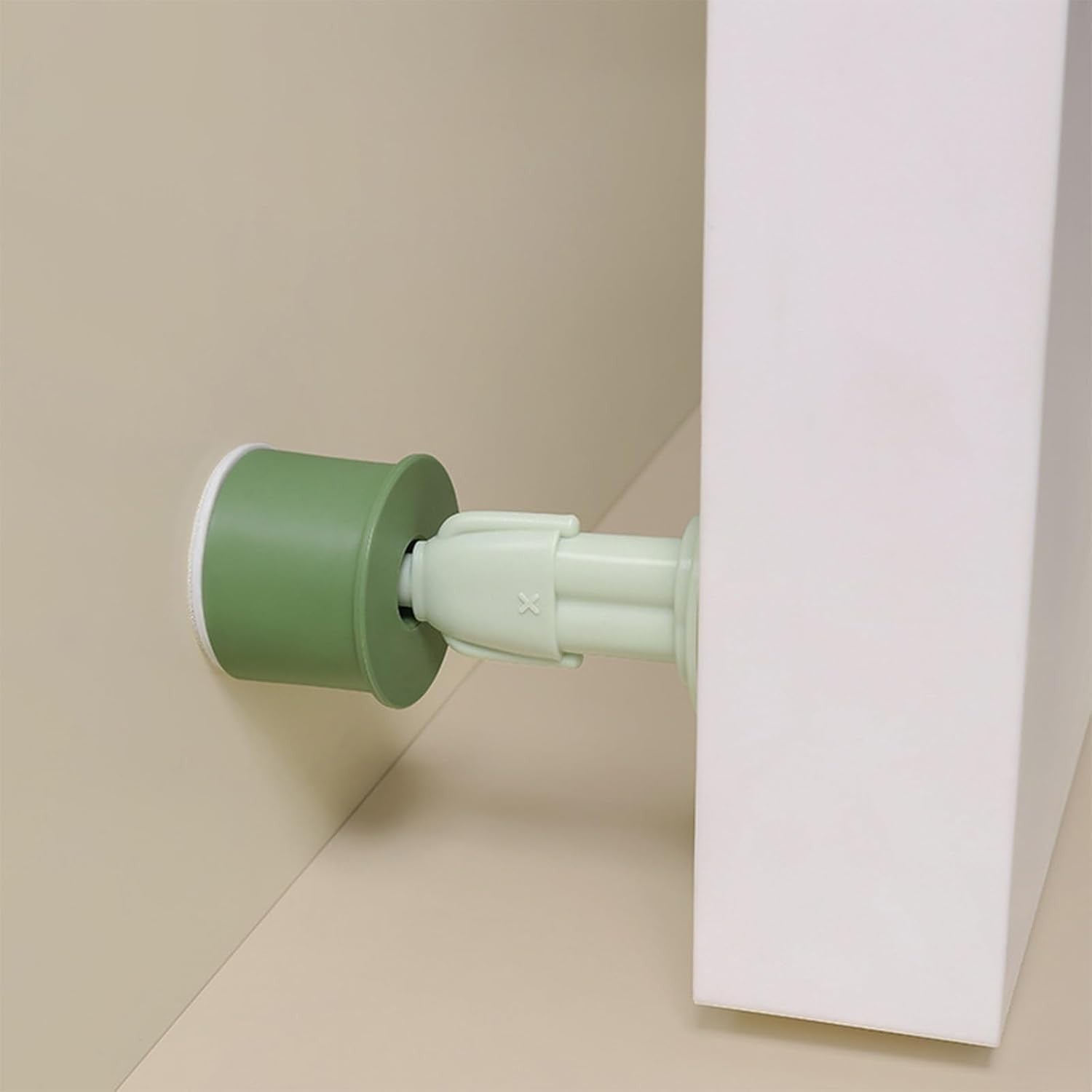Opritor de Usa, Flippy, din Silicon, Model Magicial, cu Prindere de Perete, Anti-Coliziune, 4x 8.5 cm, Verde