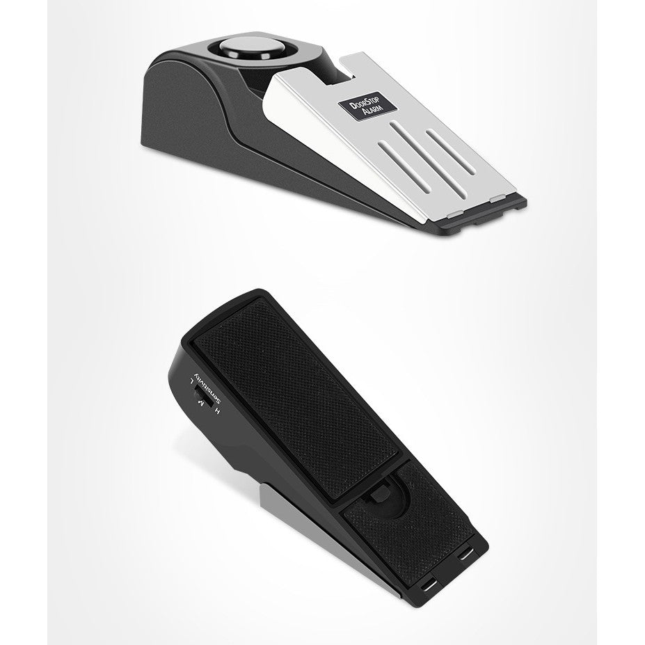 Opritor pentru Usa cu Alarma, Flippy, 120DB, cu Baterii, cu 3 Trepte de Sensibilitate, Antialunecare, Buton ON-OFF,