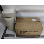 Organizator Baie, Flippy, 4 Compartimente si 1 Sertar, Rotire 360 Grade, din PP+PET, 27.5 x 16 x 11 cm, Crem