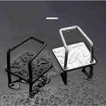 Organizator bucatarie Flippy cu adeziv, carlig-suport pentru burete, accesorii bucatarie, 5x5x3,5 cm, otel inoxidabil,