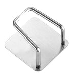 Organizator bucatarie Flippy cu adeziv, carlig-suport pentru burete, accesorii bucatarie, 5x5x3,5 cm, otel inoxidabil,