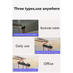 Organizator Cabluri, Flippy, Cable Clips, Fixare Dublu Adeziv, Silicon, 7 Sloturi, Negru