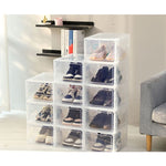 Organizator de Pantofi, Flippy, din PP+ABS, Usa Frontala Magnetica, Rezistenta la Praf, Anti-Oxidare, Utilizare