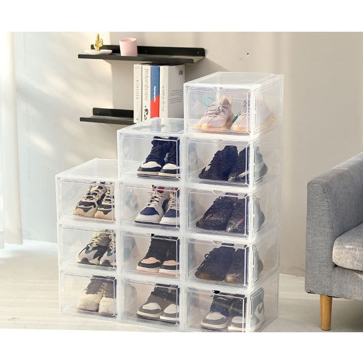 Organizator de Pantofi, Flippy, din PP+ABS, Usa Frontala Magnetica, Rezistenta la Praf, Anti-Oxidare, Utilizare