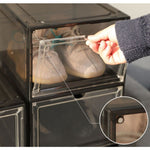 Organizator de Pantofi, Flippy, din PP+ABS, Usa Frontala Magnetica, Rezistenta la Praf, Anti-Oxidare, Utilizare
