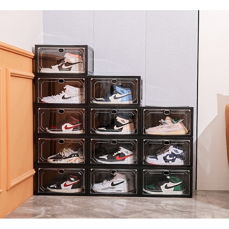 Organizator de Pantofi, Flippy, din PP+ABS, Usa Laterala Magnetica, Rezistenta la Praf, Anti-Oxidare, Utilizare