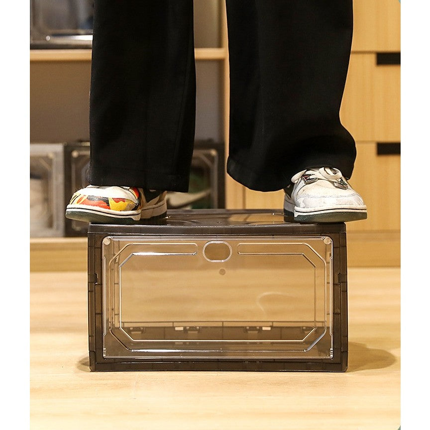Organizator de Pantofi, Flippy, din PP+ABS, Usa Laterala Magnetica, Rezistenta la Praf, Anti-Oxidare, Utilizare