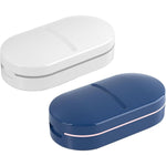 Organizator medicamente, Flippy, Dispozitiv Taiere/Sfaramare Pastile, Ideala pentru Calatorii, Portabila, Perie pentru