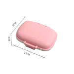 Organizator medicamente, Plastic, 8 compartimente, 0.1 L, Roz, Flippy, 11 x 7 cm