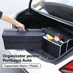 Organizator Portbagaj Auto Pliabil, Flippy, Cutie Depozitare Multifunctionala, Material Textil Non Woven, 50 x 17 x 24