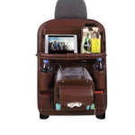 Organizator Spate Scaun Auto, Flippy, Masa Pliabila, Piele Ecologica, Impermeabil, Suport pentru Tableta, Sortare