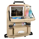 Organizator Spate Scaun Auto, Flippy, Masa Pliabila, Piele Ecologica, Impermeabil, Suport pentru Tableta, Sortare