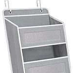 Organizator Suspendat pentru Usi, Flippy, din Nailon si Plasa, Baza de Carton Ingrosat, 5 Buzunare Principale + 5