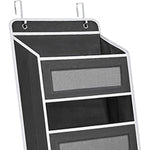 Organizator Suspendat pentru Usi, Flippy, din Nailon si Plasa, Baza de Carton Ingrosat, 5 Buzunare Principale + 5