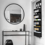 Organizator Suspendat pentru Usi, Flippy, din Nailon si Plasa, Baza de Carton Ingrosat, 5 Buzunare Principale + 5