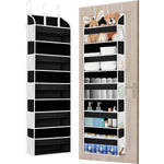 Organizator Suspendat pentru Usi, Flippy, din Nailon si Plasa, Baza de Carton Ingrosat, 5 Buzunare Principale + 10