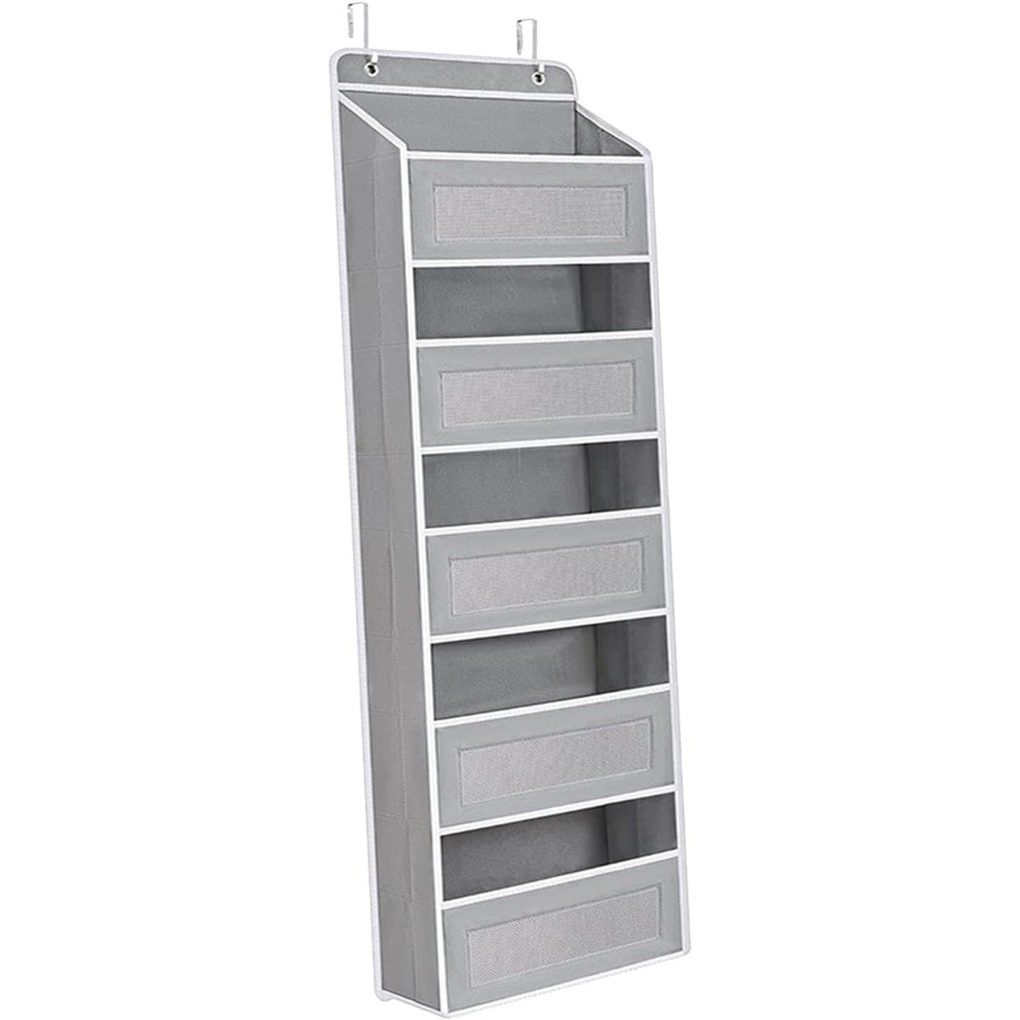 Organizator Suspendat pentru Usi, Flippy, din Nailon si Plasa, Baza de Carton Ingrosat, 5 Buzunare Principale + 5