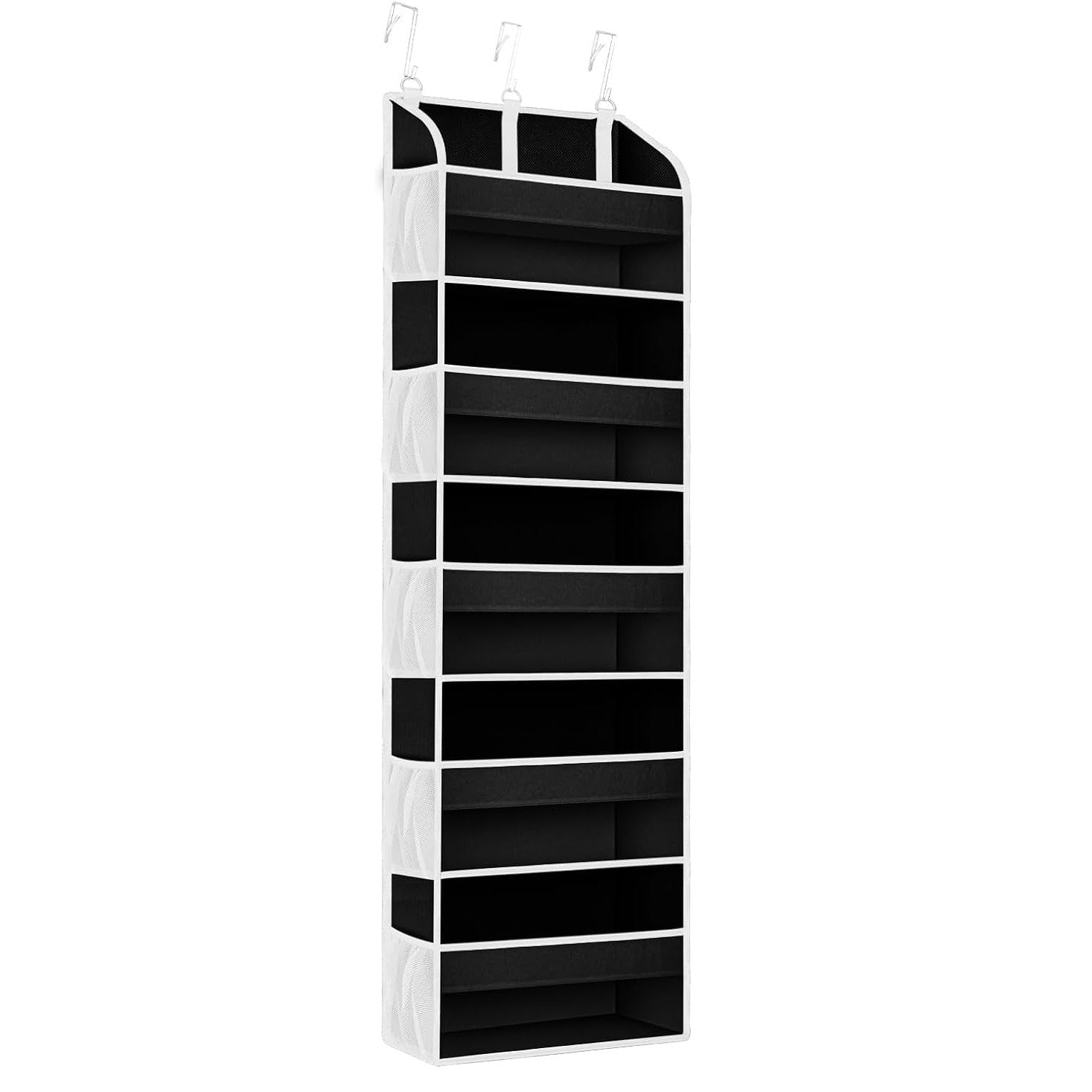 Organizator Suspendat pentru Usi, Flippy, din Nailon si Plasa, Baza de Carton Ingrosat, 5 Buzunare Principale + 10
