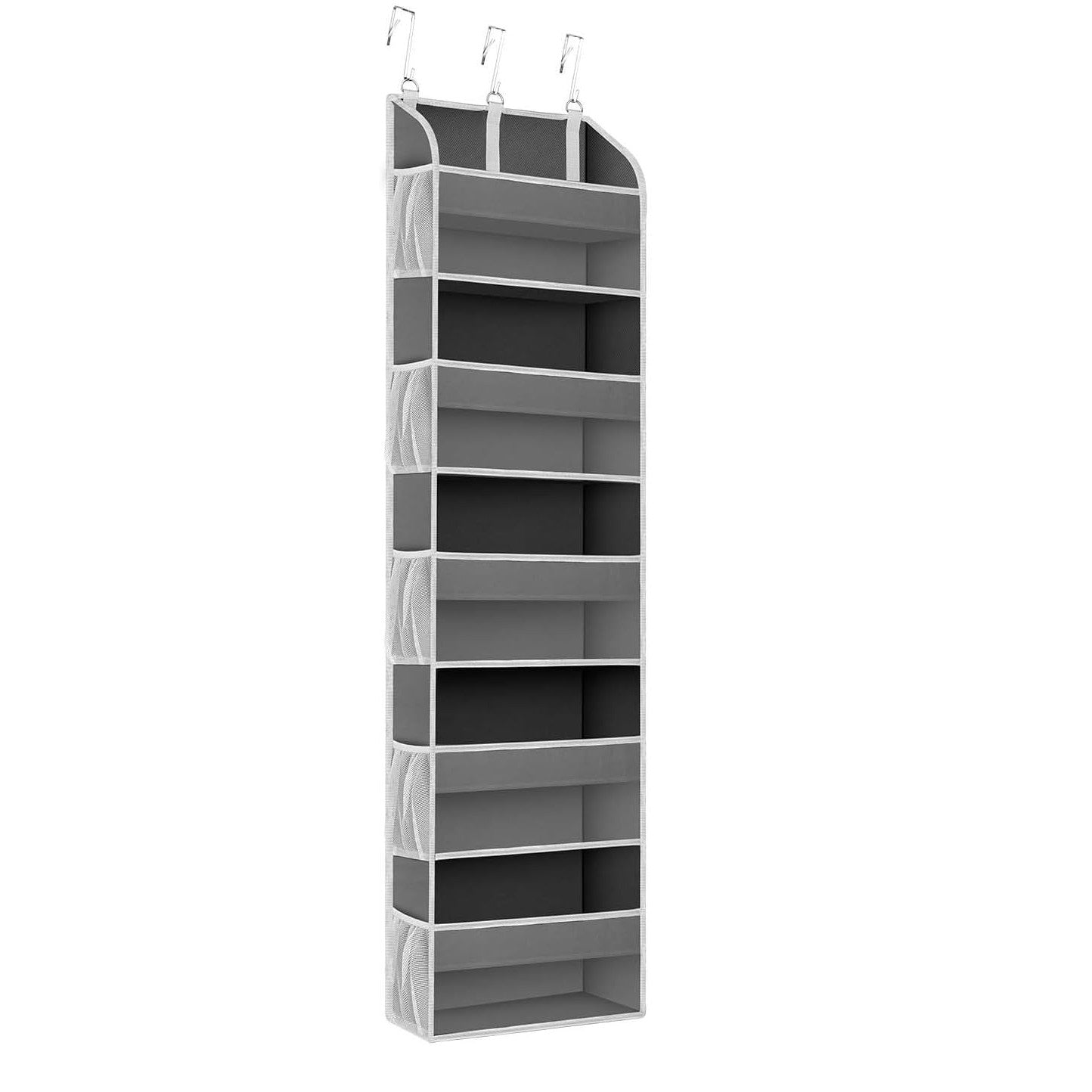 Organizator Suspendat pentru Usi, Flippy, din Nailon si Plasa, Baza de Carton Ingrosat, 5 Buzunare Principale + 10