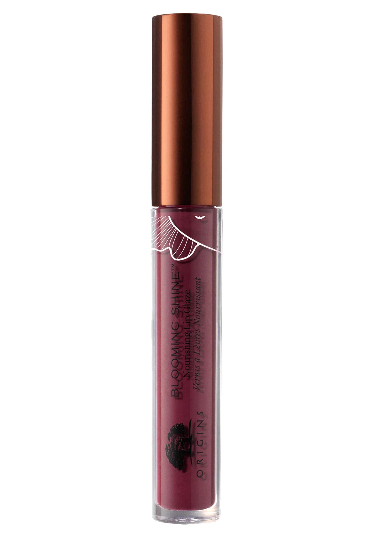 Origins, Blooming Shine, Luciu de buze, 12, Orhideea de la miezul nopții, 2.6 ml - Olmarkt