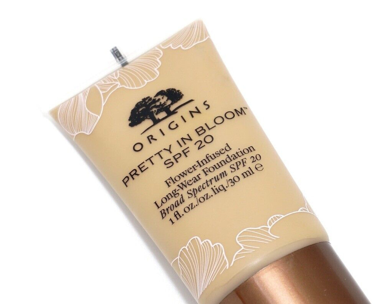 Origins, Pretty In Bloom, De lungă durată, Fond de ten cremos, 610, Profund neutru, SPF 20, 30 ml - Olmarkt