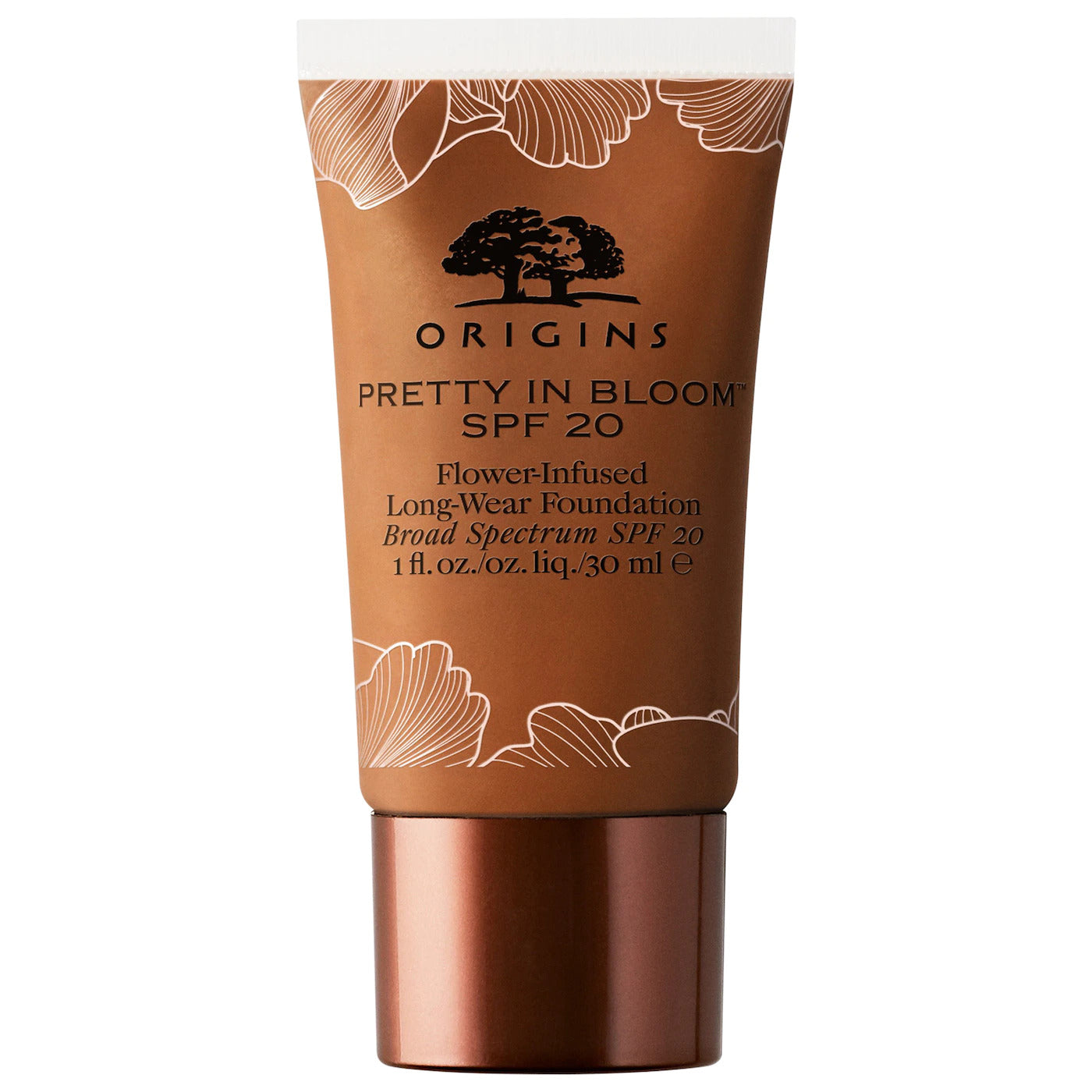 Origins, Pretty In Bloom, De lungă durată, Fond de ten cremos, 710, Foarte adânc rece, SPF 20, 30 ml - Olmarkt