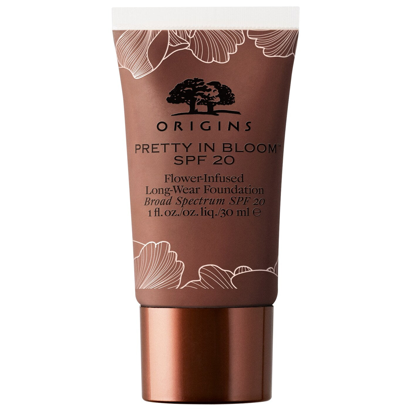 Origins, Pretty In Bloom, De lungă durată, Fond de ten cremos, Nr. 730, Foarte adânc căldură, SPF 20, 30 ml - Olmarkt