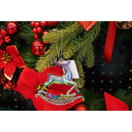 Ornament brad de Craciun, Iridescent, in forma de Ren, 11 cm x 11 cm, Plastic, Flippy