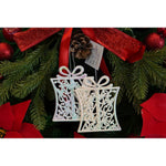 Ornament brad de Craciun, Perlat, in forma de Cadou, 9 cm x 11 cm, Plastic, Flippy
