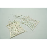 Ornament brad de Craciun, Perlat, in forma de Cadou, 9 cm x 11 cm, Plastic, Flippy