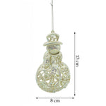 Ornament brad de Craciun, Perlat, in forma de Om de zapada, 8 cm x 13 cm, Plastic, Flippy