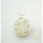 Ornament brad de Craciun, Perlat, Rotund, 8 cm x 11 cm, Plastic, Flippy
