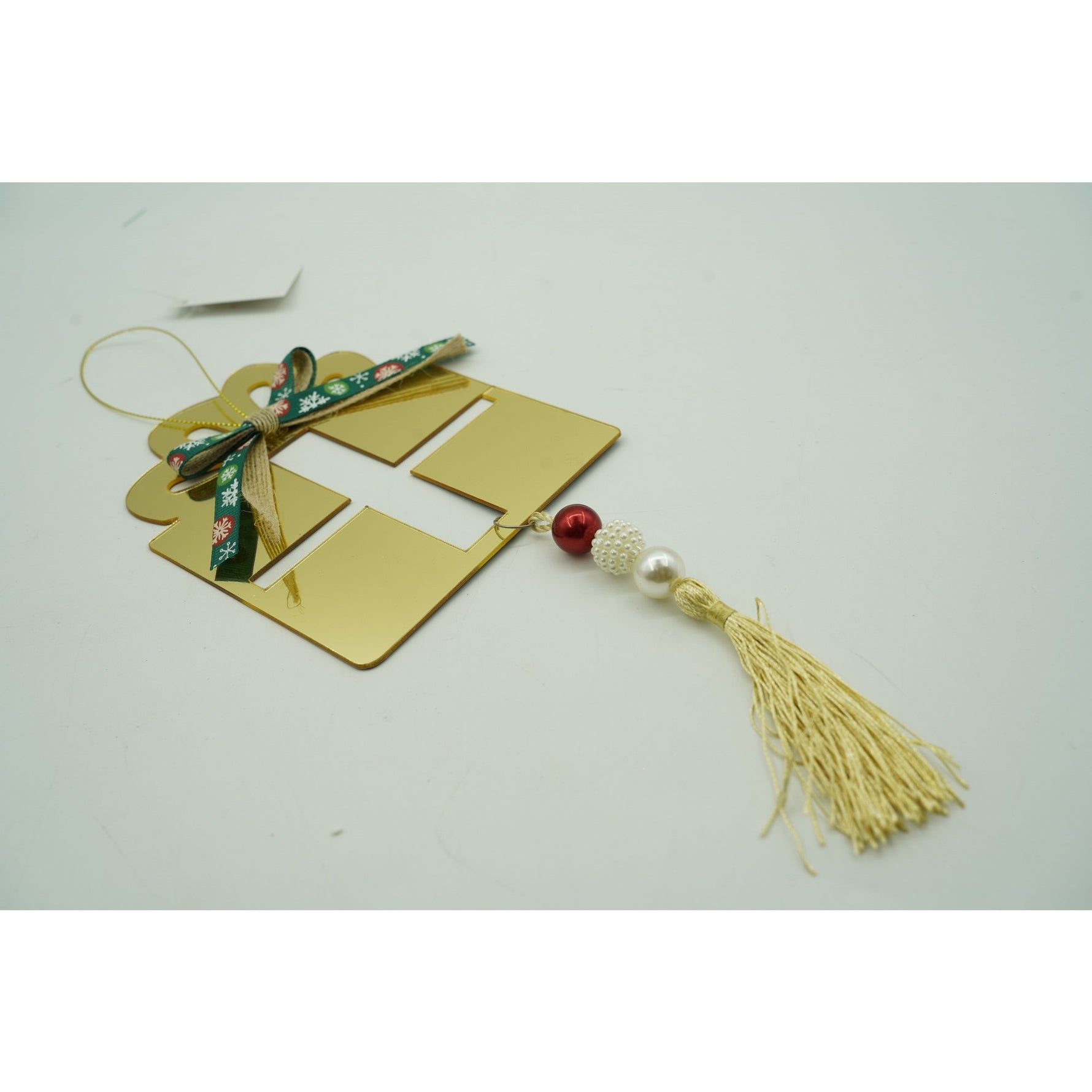 Ornament brad, Flippy, Cadou, Auriu, Lucios, 16*28CM, Acril, Interior/ Exterior