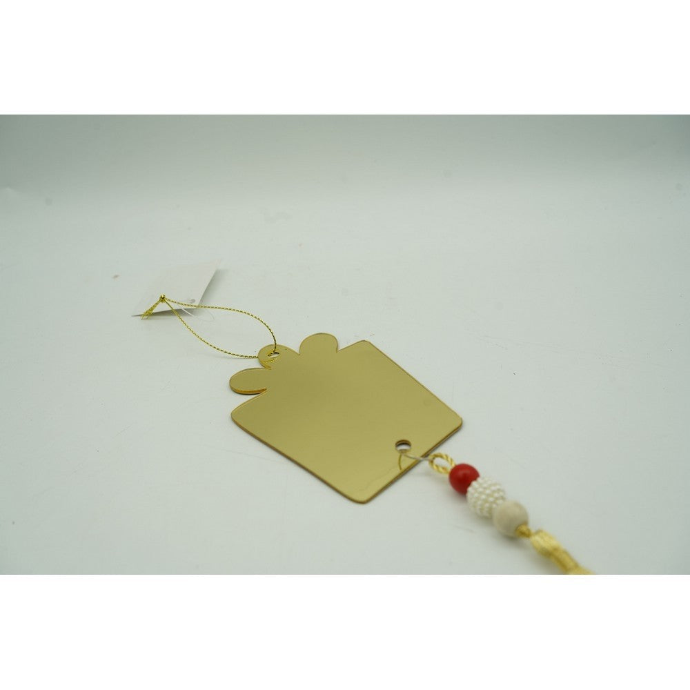 Ornament brad, Flippy, Cadou, Auriu, Lucios, 8*25CM, Acril, Interior/ Exterior