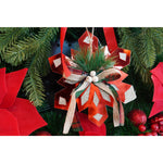 Ornament brad, Flippy, Fulg de nea, Rosu, Lucios, 15*15CM, Acril, Interior/ Exterior