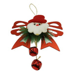 Ornament brad, Flippy, Funda cu clopotei, Rosu, Lucios, 15*20CM, Acril, Interior/ Exterior