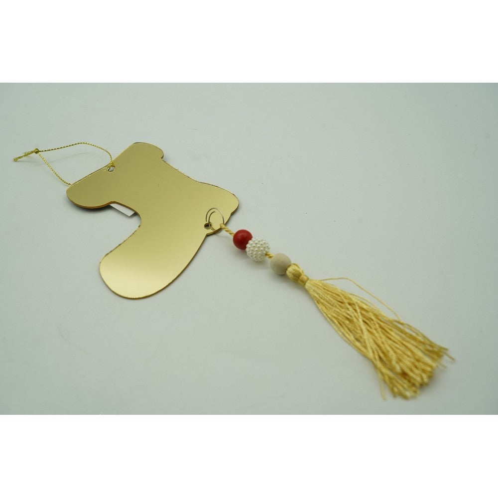 Ornament brad, Flippy, Gheata, Auriu, Lucios, 10*25CM, Acril, Interior/ Exterior