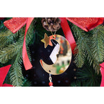 Ornament brad, Flippy, Luna, Auriu, Lucios, 10*25CM, Acril, Interior/ Exterior