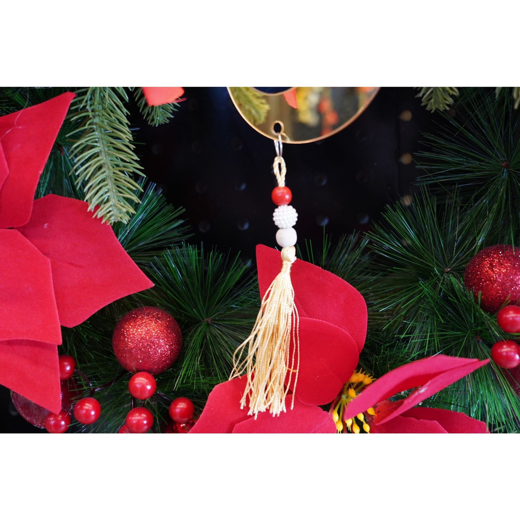 Ornament brad, Flippy, Luna, Auriu, Lucios, 10*25CM, Acril, Interior/ Exterior