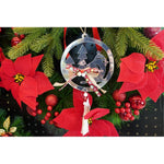Ornament brad, Flippy, Pasare, Argintiu, Lucios, 14*26CM, Acril, Interior/ Exterior