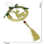 Ornament brad, Flippy, Ren, Auriu, Lucios, 15*25CM, Acril, Interior/ Exterior