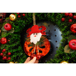 Ornament brad, Flippy, Rotund cu clopotei, Rosu, Lucios, 15*20CM, Acril, Interior/ Exterior